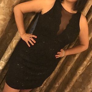 Sparkly black dress